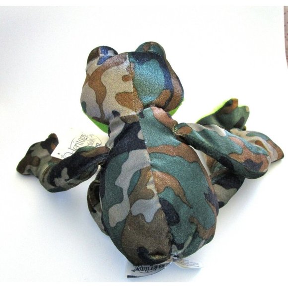 Vintage Irideskin Frog Heritage Collection by Ganz Camouflage Stuffed Plush NWT - Picture 3 of 10